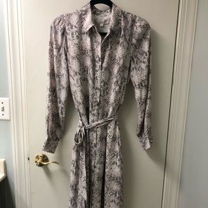 Loft snake skin dress